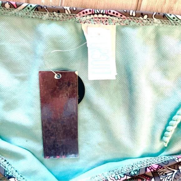 New Pursuit Turquoise Elephant Moderate Coverage String Bikini Bottoms - Picture 6 of 9